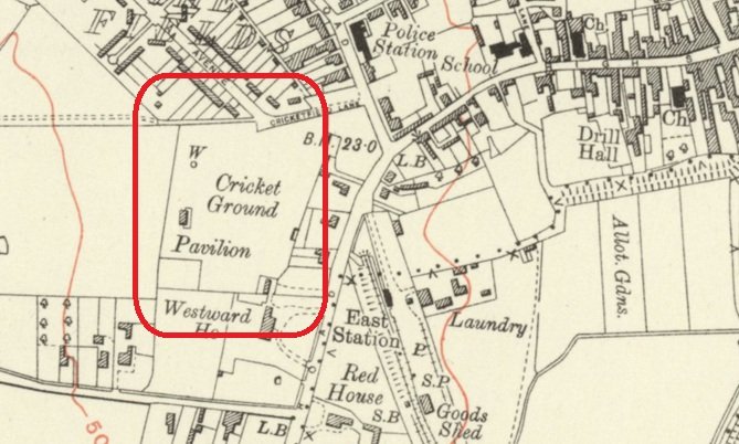 Peterborough - Hassock Meadow : Map credit National Library of Scotland